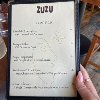 ZuZu - Dessert Menu - Tapas Bars Near Me - Napa, California ZuZu - Dessert Menu - Tapas Bars Near Me - Napa, California