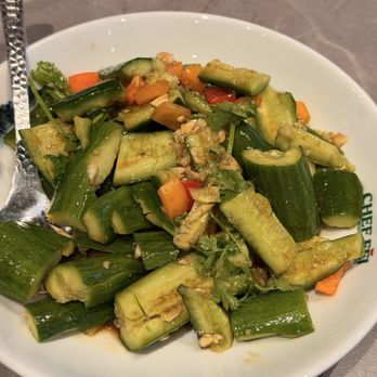 Chef Fei - Cucumber salad - Chinese Near Me - San Diego, California Chef Fei - Cucumber salad - Chinese Near Me - San Diego, California