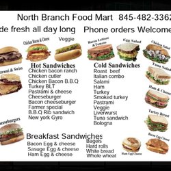 North Branch Food Mart - Menu