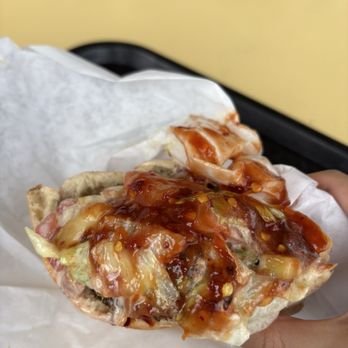 Falafel's Drive-In - Falafel Sandwich ($7.50 small, 5/5 stars) - Middle Eastern Near Me - San Jose, California