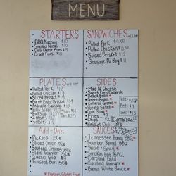 Pig Pen and Watering Hole - Menu from 10/31/25