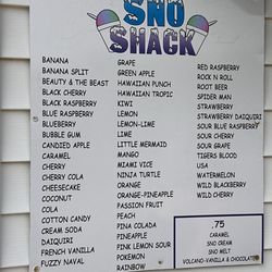 The menu