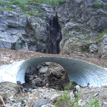 Big Four Ice Caves - It really is bigger than it looks, the guy with the backpack is in front of where the cave starts - Parks Near Me - Granite Falls, Washington