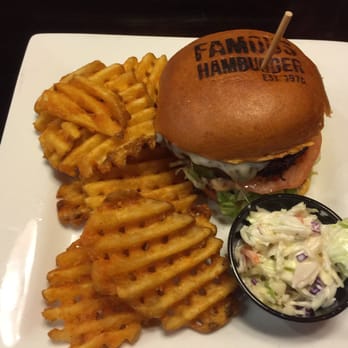 Famous Hamburger - Dearborn - Black bean veggie with waffle fries - Burgers Near Me - Dearborn, Michigan Famous Hamburger - Dearborn - Black bean veggie with waffle fries - Burgers Near Me - Dearborn, Michigan