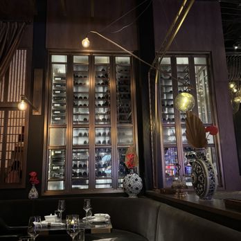 Mott 32 - Interior dining area - Wine rack - Chinese Near Me - Las Vegas, Nevada Mott 32 - Interior dining area - Wine rack - Chinese Near Me - Las Vegas, Nevada