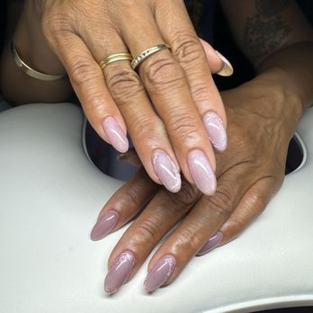 Mairbear Nail Studio - Structured manicure (medium) with nail art. - Nail Technicians Near Me - San Leandro, California Mairbear Nail Studio - Structured manicure (medium) with nail art. - Nail Technicians Near Me - San Leandro, California