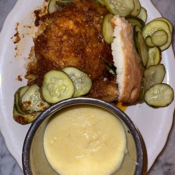 Jacob's Pickles - Nashville Hot Chicken Biscuit - Comfort Food Near Me - New York, New York Jacob's Pickles - Nashville Hot Chicken Biscuit - Comfort Food Near Me - New York, New York