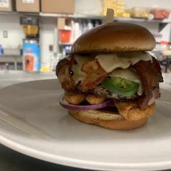Applebee's Grill + Bar - The infamous Chicken Burger!! - Sports Bars Near Me - Sayre, Pennsylvania