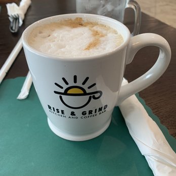 Rise & Grind - Vanilla almond milk latte - Coffee & Tea Near Me - Patchogue, New York