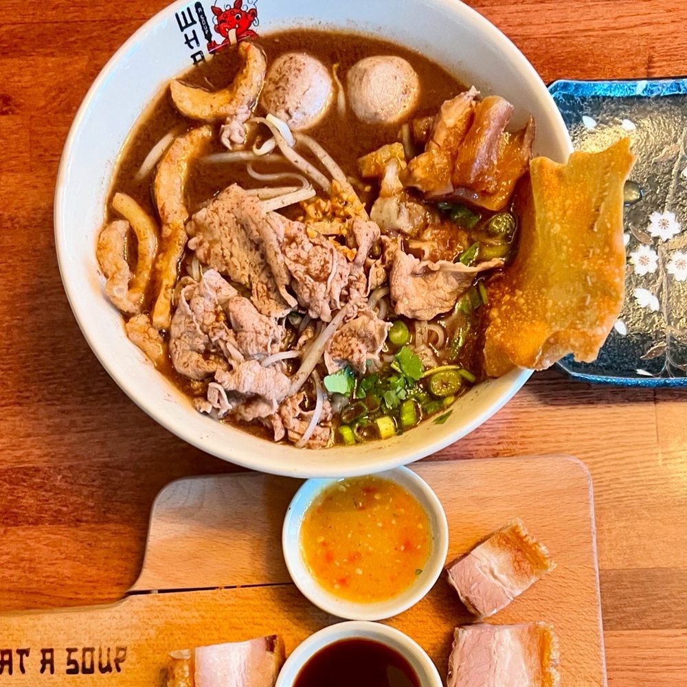 What A Soup - Beef boat noodle soup - Noodles Near Me - Cambridge, Massachusetts What A Soup - Beef boat noodle soup - Noodles Near Me - Cambridge, Massachusetts