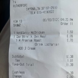 Receipt Receipt