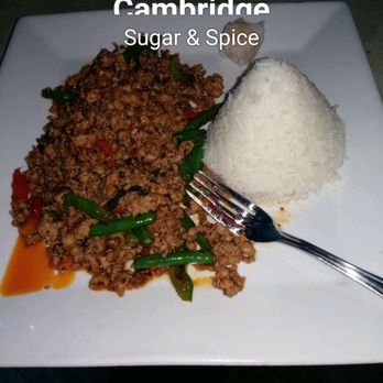 Sugar & Spice - Minced chicken + Rice - Thai Near Me - Cambridge, Massachusetts Sugar & Spice - Minced chicken + Rice - Thai Near Me - Cambridge, Massachusetts