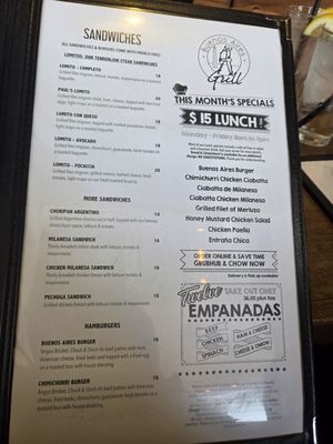 Menu photo 4 Buenos Aires Grill Northridge, CA