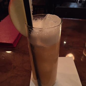 Bar Virgile - False hour cocktail (Apple-vanilla infused bourbon, cinnamon syrup, egg white, citrus) - Bars Near Me - Durham, North Carolina