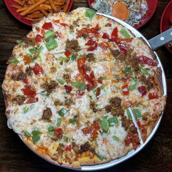 Roots Handmade Pizza - West Town - Portuguese Chorizo and Peppers - Pizza Near Me - Chicago, Illinois Roots Handmade Pizza - West Town - Portuguese Chorizo and Peppers - Pizza Near Me - Chicago, Illinois