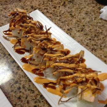 Tokyo Grill - Elpo roll. Salmon,crispy onion,cheese curd. Warm. - Japanese Near Me - Memphis, Tennessee