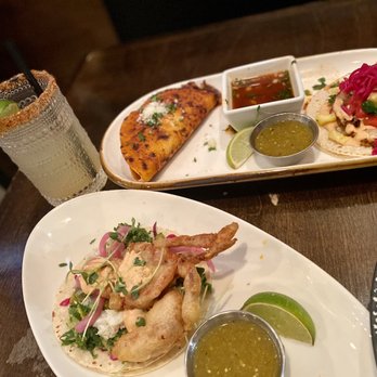 Mexcal - Soft shell crab taco ~ a special. Quesabirria taco & mahi mahi taco. - Mexican Near Me - Reno, Nevada Mexcal - Soft shell crab taco ~ a special. Quesabirria taco & mahi mahi taco. - Mexican Near Me - Reno, Nevada