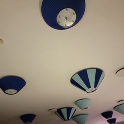 Polvere di Stelle - Lampshades on the ceiling!