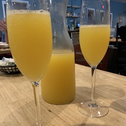 Carafe of mimosas