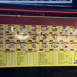 Menu, taken 8/20/25