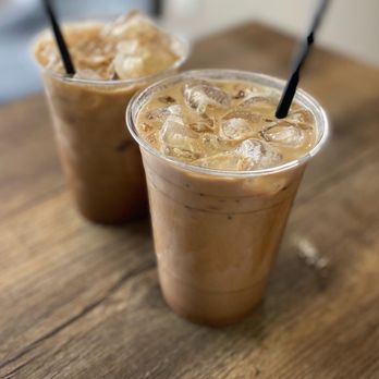 The Brew Coffee - two cups of iced coffee on a table - Coffee & Tea Near Me - Albuquerque, New Mexico