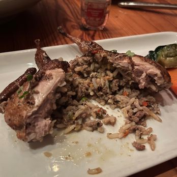 Bliss - inside of stuffed quail - New American Near Me - San Antonio, Texas Bliss - inside of stuffed quail - New American Near Me - San Antonio, Texas