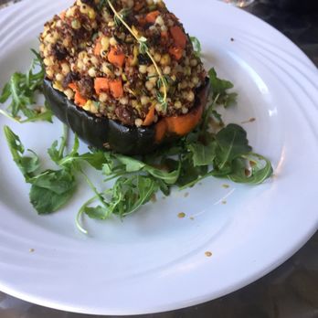 Grace Restaurant - Butternut squash, quinoa, Israeli couscous, raisins. Terrific. Served cold as an entree. - Seafood Near Me - St. Pete Beach, Florida Grace Restaurant - Butternut squash, quinoa, Israeli couscous, raisins. Terrific. Served cold as an entree. - Seafood Near Me - St. Pete Beach, Florida