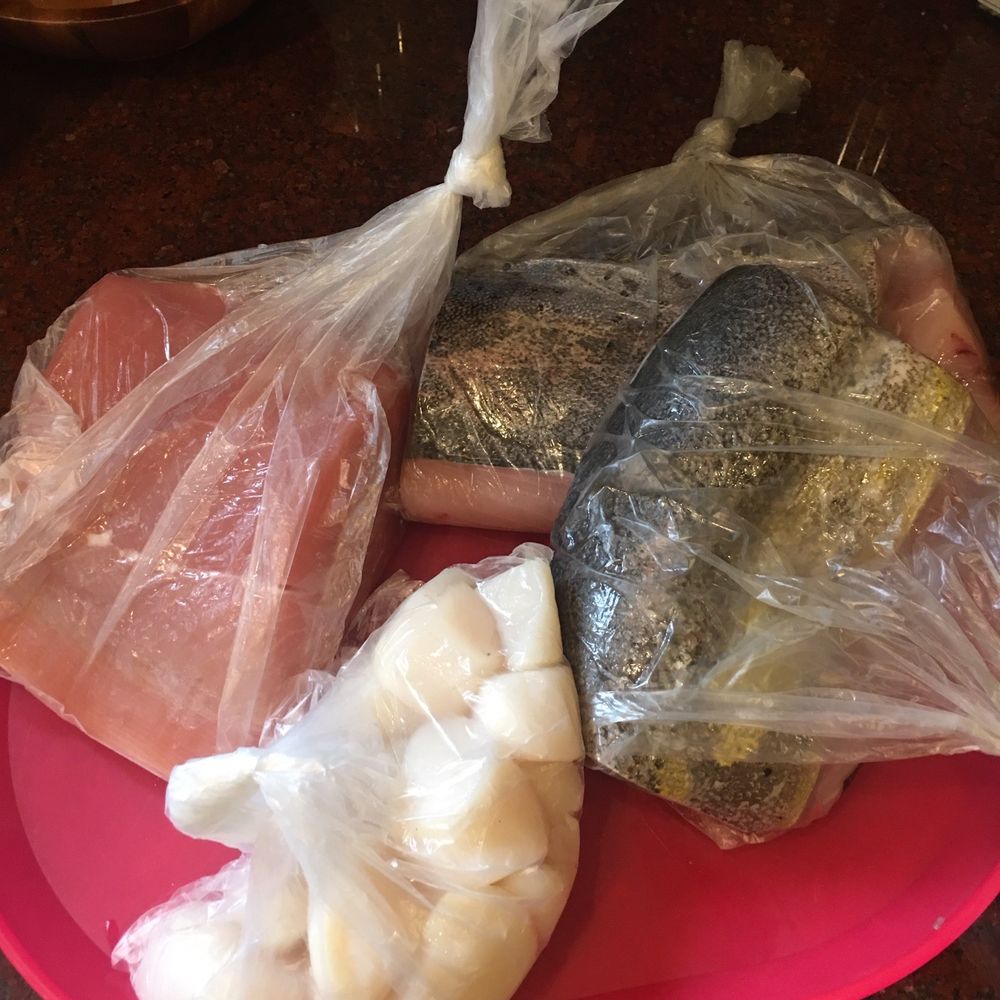 Haworth Fish - Mahi-upper right, Opah-left and scallops bottom. - Food Delivery Services Near Me - San Diego, California Haworth Fish - Mahi-upper right, Opah-left and scallops bottom. - Food Delivery Services Near Me - San Diego, California