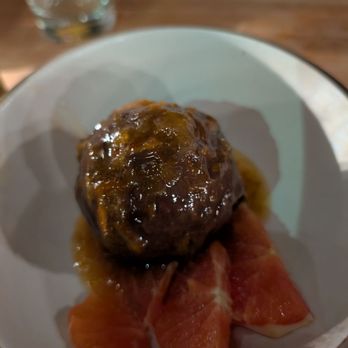 Feral - Chocolate ice cream with candied orange peel sauce - Vegan Near Me - Portland, Oregon Feral - Chocolate ice cream with candied orange peel sauce - Vegan Near Me - Portland, Oregon