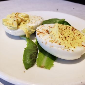 Rick's Restaurant - Complimentary deviled egg - Cuban Near Me - Palm Springs, California Rick's Restaurant - Complimentary deviled egg - Cuban Near Me - Palm Springs, California