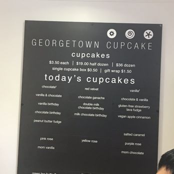 Georgetown Cupcake - Menu - Cupcakes Near Me - Washington, DC, District of Columbia