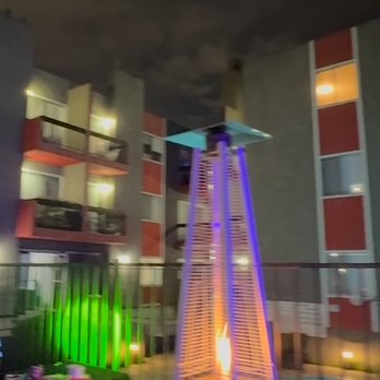 Kingsley Plaza - Holiday party on pool deck - Apartments Near Me - Los Angeles, California