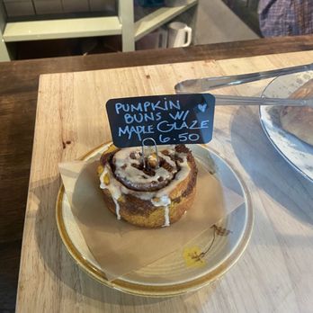 Wild Roots - Pumpkin bun with maple glaze - Coffee & Tea Near Me - Romney, West Virginia