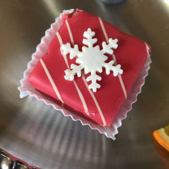 Lovey's Tea Shoppe - Strawberry petit four (marzipan) - British Near Me - Pacifica, California