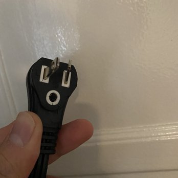 LA Moving Pros - Broken plug of refrigerator. Ground pin was broken and the other pin are bent. - Movers Near Me LA Moving Pros - Broken plug of refrigerator. Ground pin was broken and the other pin are bent. - Movers Near Me