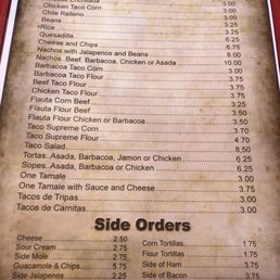 More of the menu... More of the menu...