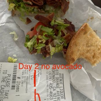 Avenue Subs - Sandwich - BLT no avocado - Sandwiches Near Me - Coronado, California Avenue Subs - Sandwich - BLT no avocado - Sandwiches Near Me - Coronado, California
