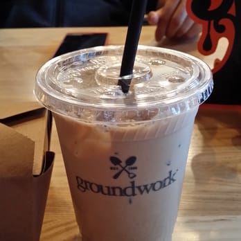 Groundwork Coffee - 16oz Iced Chai Latte - refreshing and delicious. Sweet in the beginning, but gets better as ice melts. - Coffee & Tea Near Me - Los Angeles, California Groundwork Coffee - 16oz Iced Chai Latte - refreshing and delicious. Sweet in the beginning, but gets better as ice melts. - Coffee & Tea Near Me - Los Angeles, California