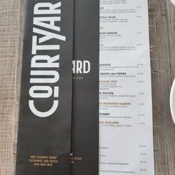 Courtyard Restaurant and Bar - Menu