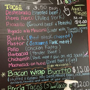 El Ta-Cotorro Norteño - Menu 11.26.23 - Mexican Near Me - Houston, Texas