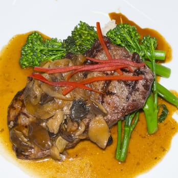 The Bistro At the Strand - Market steak with mushrooms - Asian Fusion Near Me - La Jolla, California