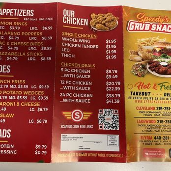 Speedy's Grub Shack - Menu - Fast Food Near Me - Cleveland, Ohio Speedy's Grub Shack - Menu - Fast Food Near Me - Cleveland, Ohio