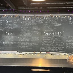 The menu board