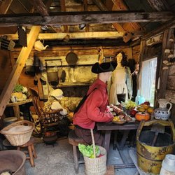 Oldest Wooden School House - The kitchen at the old wooden school