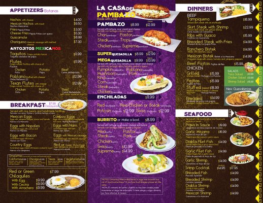 Menu photo 1 Juanitas Mexican food #2 Chicago, IL Menu photo 1 Juanitas Mexican food #2 Chicago, IL
