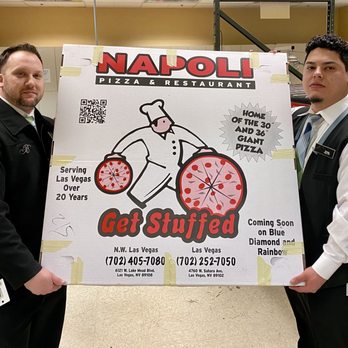 Napoli Pizzeria - Huge pizzas for work parties or football parties - Pizza Near Me - Las Vegas, Nevada