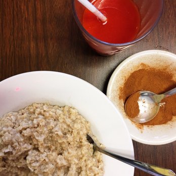 Chat n Chew Cafe - A veg friendly option- classic oatmeal (side portion) made with water instead of milk. Ask for cinnamon! Classic tomato juice. - American Near Me - Blakeslee, Pennsylvania Chat n Chew Cafe - A veg friendly option- classic oatmeal (side portion) made with water instead of milk. Ask for cinnamon! Classic tomato juice. - American Near Me - Blakeslee, Pennsylvania