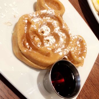 Carnation Cafe - Mickey shaped waffle! - American Near Me - Anaheim, California