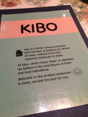 Menu photo 3 Kibo Hope, BC Menu photo 3 Kibo Hope, BC