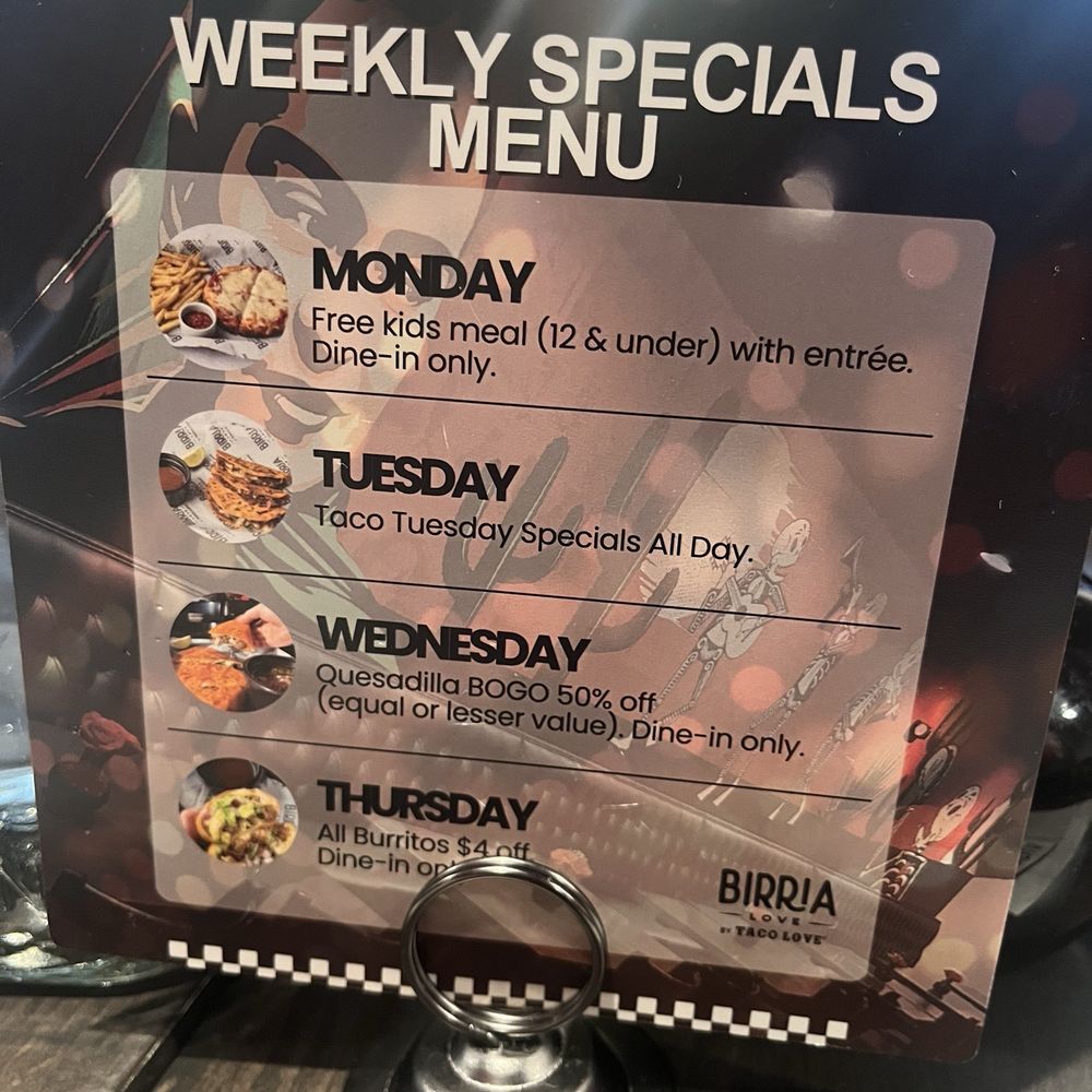 Birria Love - Specials - Mexican Near Me - Parkville, Maryland Birria Love - Specials - Mexican Near Me - Parkville, Maryland